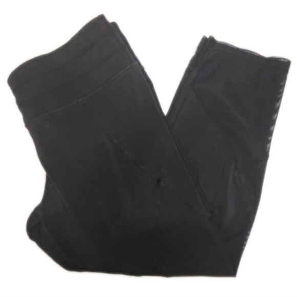 Athleta Black Mesh Sonar Compression Capri Running/Workout leggings M - Picture 7 of 11